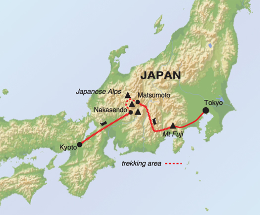 viaggi sport mappa alpi giapponesi