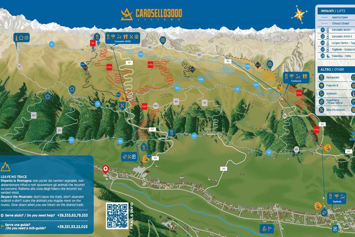 mtb livigno carosello trail map