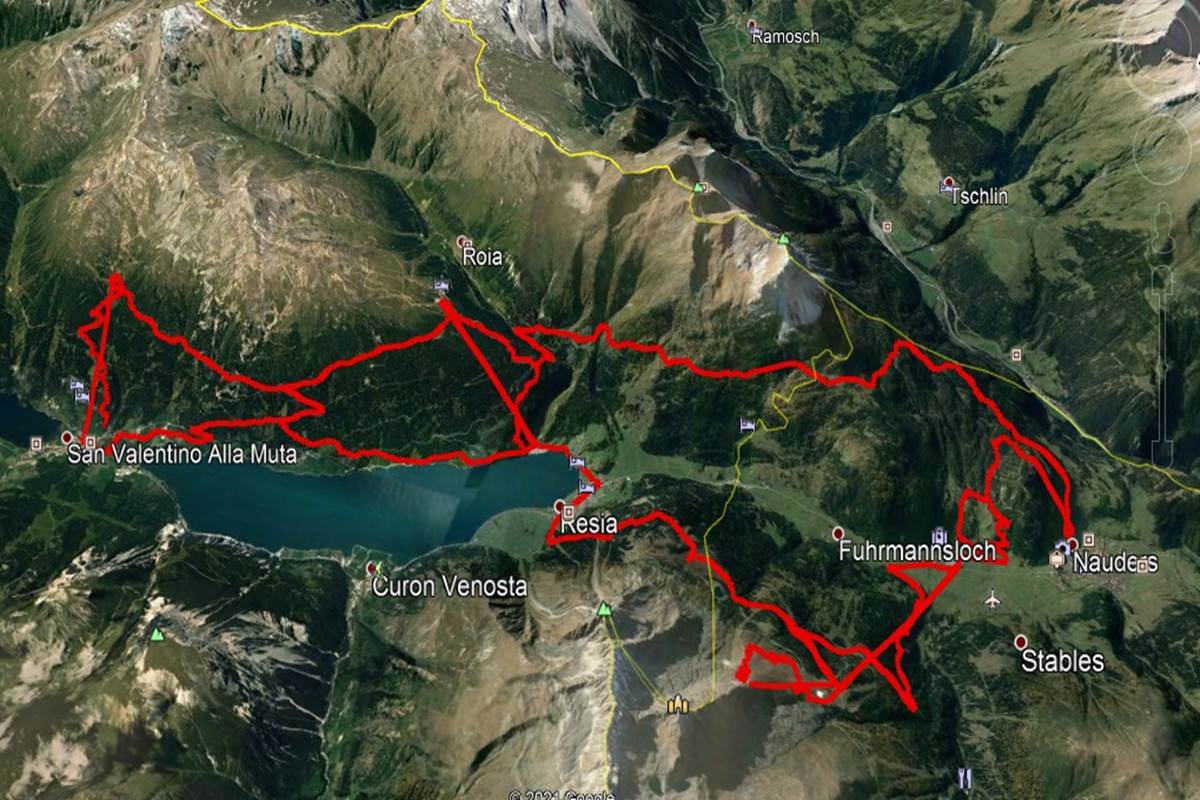 dreilander tour alto adige mappa