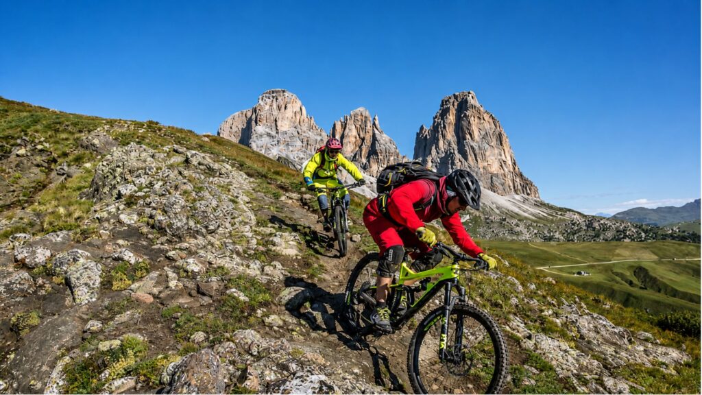 Mountain Bike Dolomiti Mtb Enduro Ebike Sella Ronda Tour Copyright Archivio Immagini Apt Val Di Fassa Photo Andrea Costa 1
