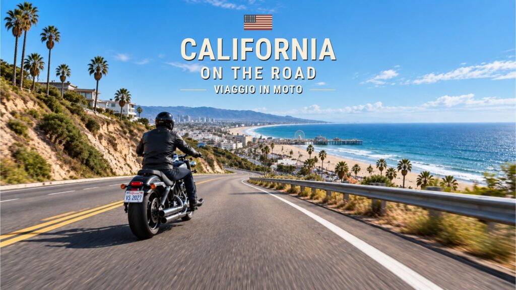 california on the road viaggio moto