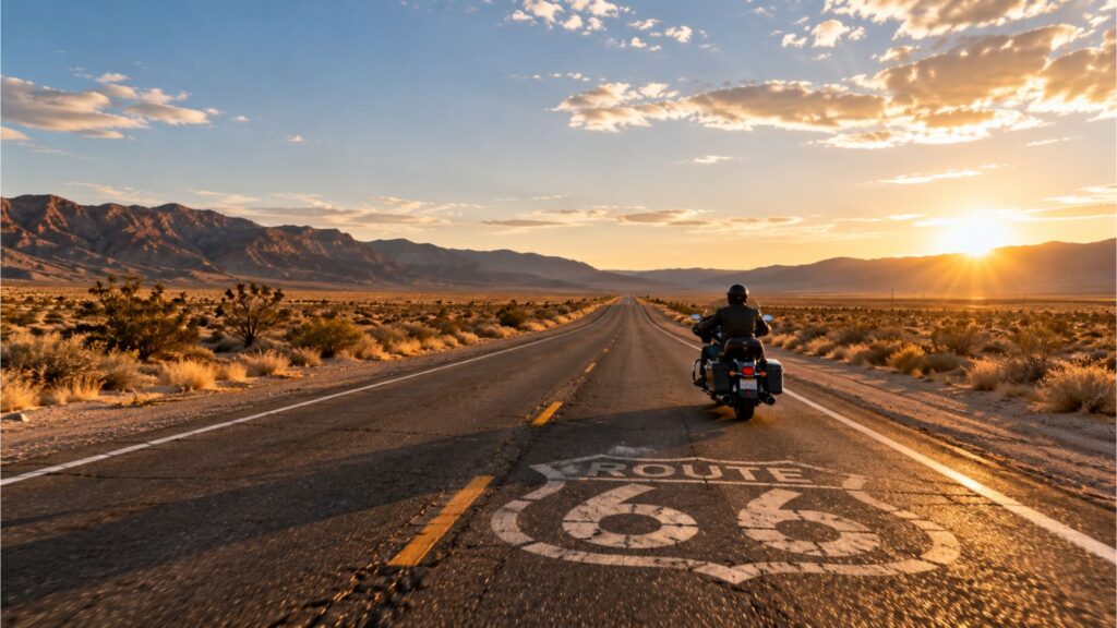 california route 66 mojave viaggio moto