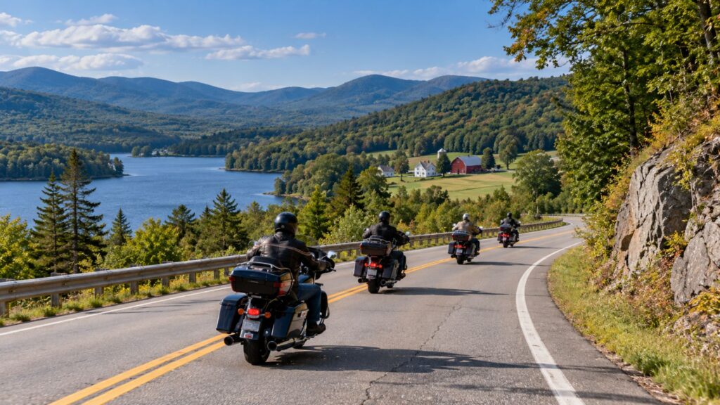 east coast viaggio in moto vermont