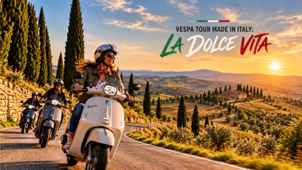 vacanza vespa italia dolce vita tour